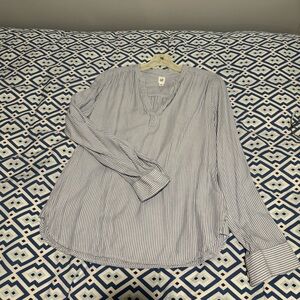 GAP Blue and White Striped Top